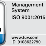 TÜV Rheinland zertifiziert Logo für Management System ISO 9001:2015